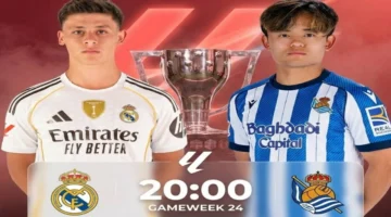 قمة الدوري الإسباني.. توقيت مباراة ريال مدريد وريال سوسيداد والقنوات الناقلة للمواجهة المرتقبة